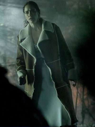 Revival 2025 Dana Cypress Shearling Leather Coat