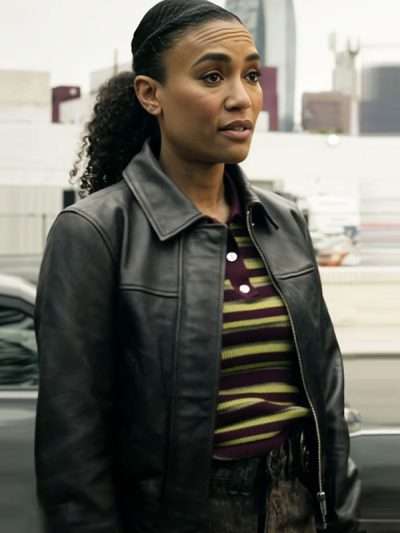 S.W.A.T. 2025 Annie Ilonzeh Black Leather Jacket