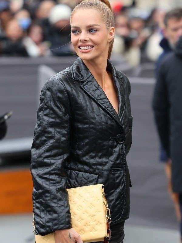 Buy Samara Weaving PFW Black Blazer Jacket