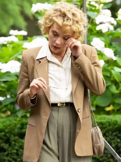 Paper Tiger 2025 Scarlett Johansson Brown Blazer