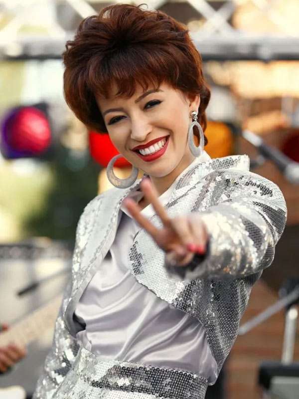 Selena The Series Christian Serratos Sequin Cropped Jacket