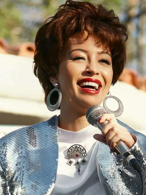 Selena Quintanilla Christian Serratos Silver Jacket