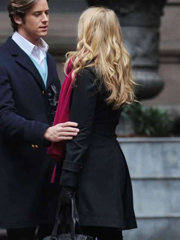 Serena Van Der Woodsen Gossip Girl Wool Coat