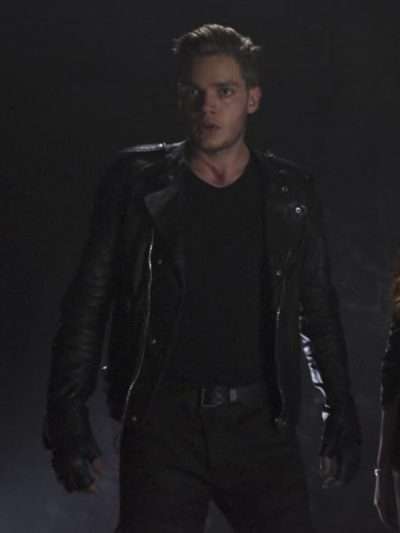 Jace Wayland Shadowhunters Black Leather Jacket