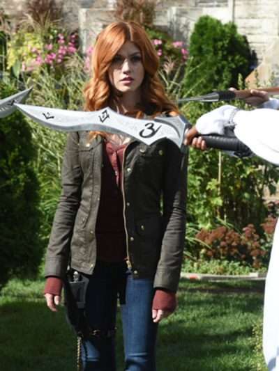 Buy Shadowhunters S02 Clary Fray Green Cotton Jacket