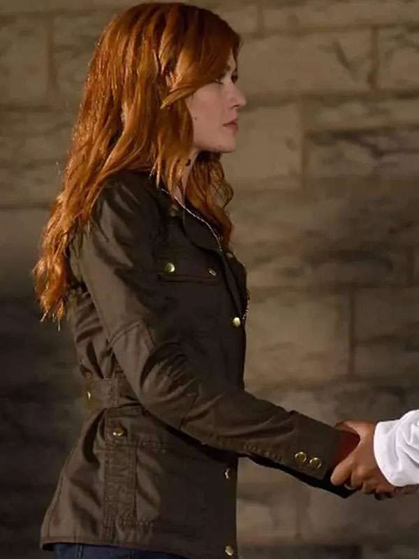 Get Shadowhunters S02 Clary Fray Green Jacket