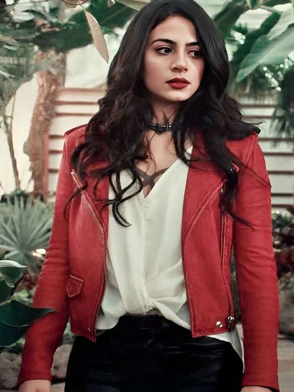 Shop Emeraude Toubia Shadowhunters Cropped Jacket