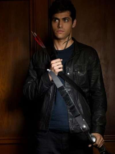 Shop Matthew Daddario Shadowhunters Black Leather Jacket
