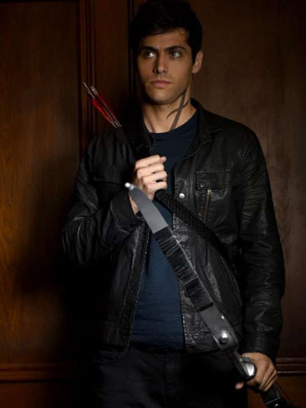 Shop Matthew Daddario Shadowhunters Black Leather Jacket