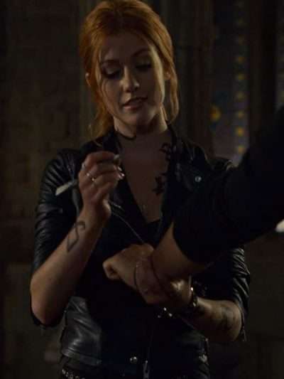 Shadowhunters S03 Clary Fray Letaher Jacket