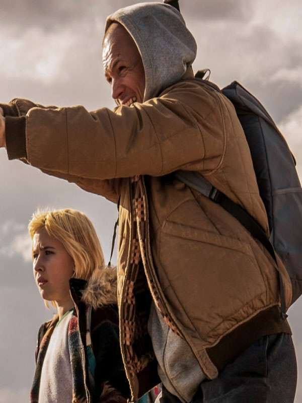 She Rides Shotgun Taron Egerton Brown Jacket