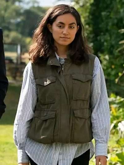 TV Series Lynley Barbara Havers Green Cotton Vest