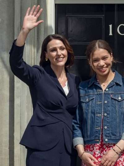Suranne Jones Hostage Blue Blazer