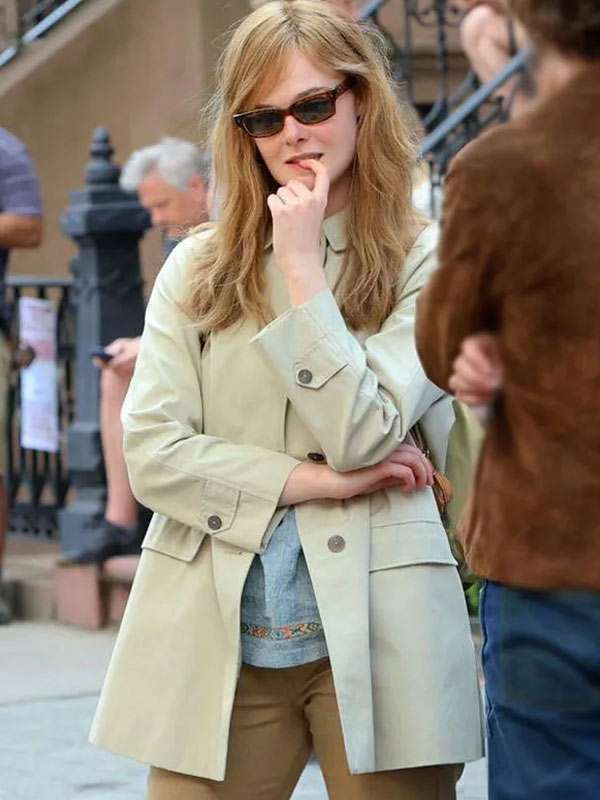 Elle Fanning A Complete Unknown Off White Jacket