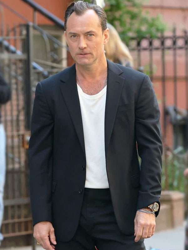 Jude Law Black Rabbit Black Blazer