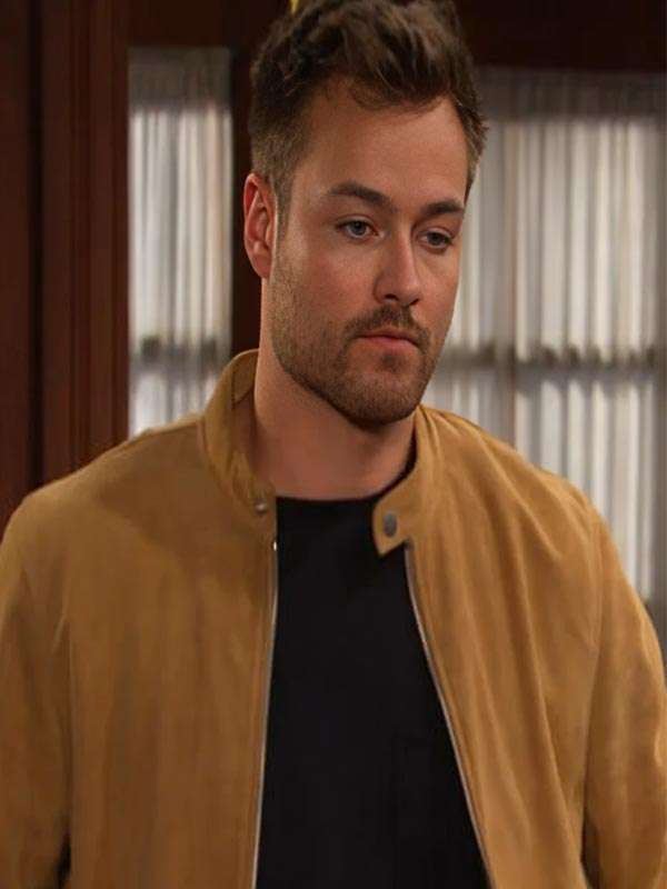 Peyton Meyer Days of Our Lives Brown Jacket