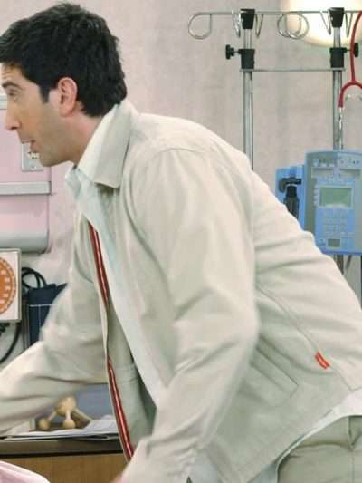 David Schwimmer Friends White Jacket