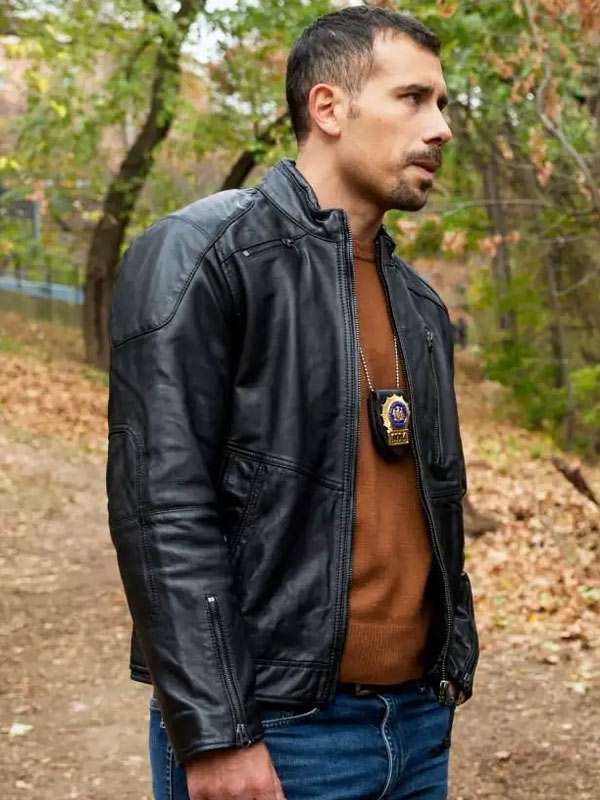 Joe Velasco Law and Order SVU S26 Black Leather Jacket