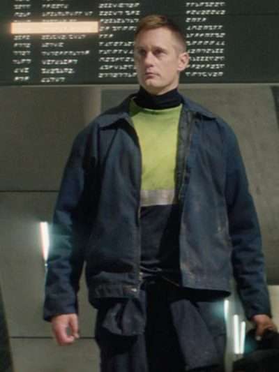 Murderbot Alexander Skarsgård Blue Jacket