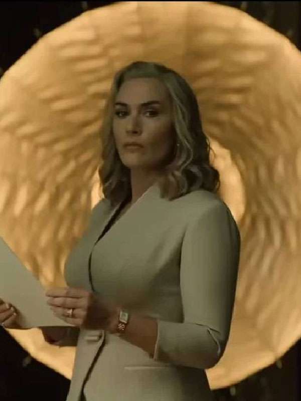 Kate Winslet The Regime White Blazer