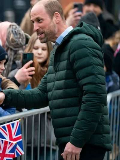 Tallinn 2025 Prince William Green Puffer Hooded Jacket