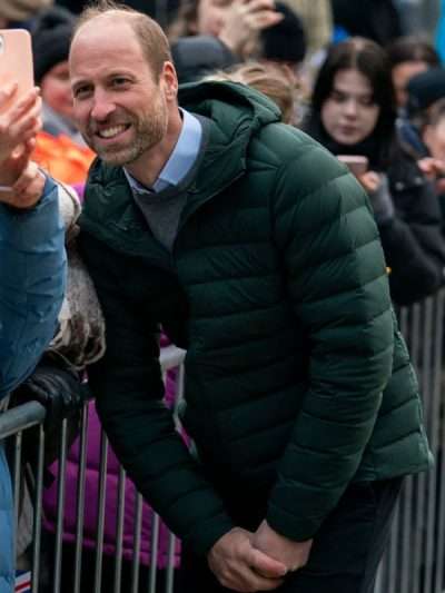 Prince William Tallinn Green Puffer Jacket