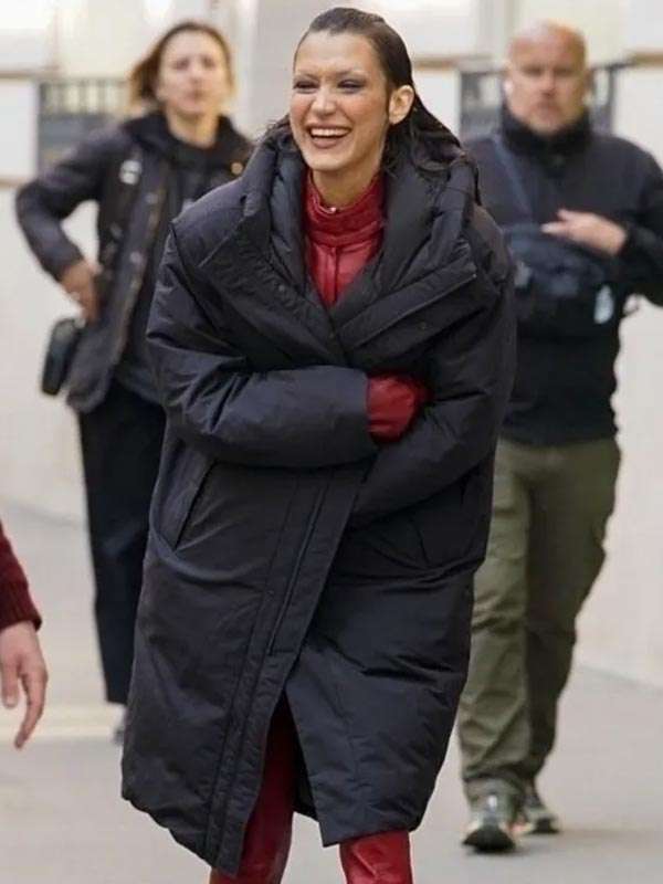 Bella Hadid The Beauty 2025 Puffer Hooded Coat