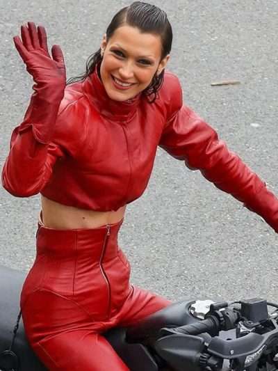 Bella Hadid The Beauty 2025 Red Jacket
