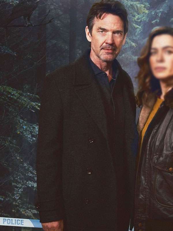 The Crow Girl 2025 Dougray Scott Wool Peacoat