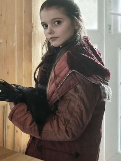 Isabella Astbury The Crow Girl Maroon Jacket