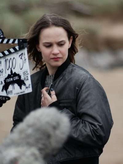 The Crow Girl 2025 Victoria Black Bomber Jacket