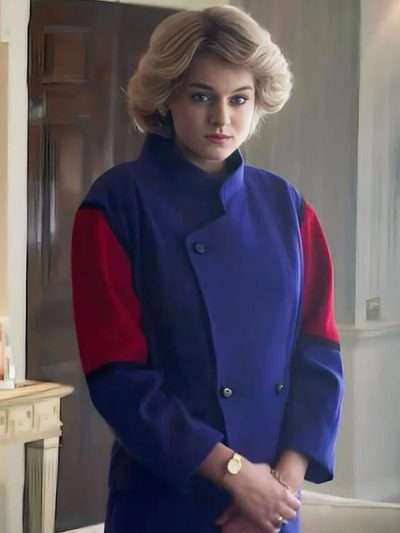 The Crown Lady Diana Red and Blue Coat