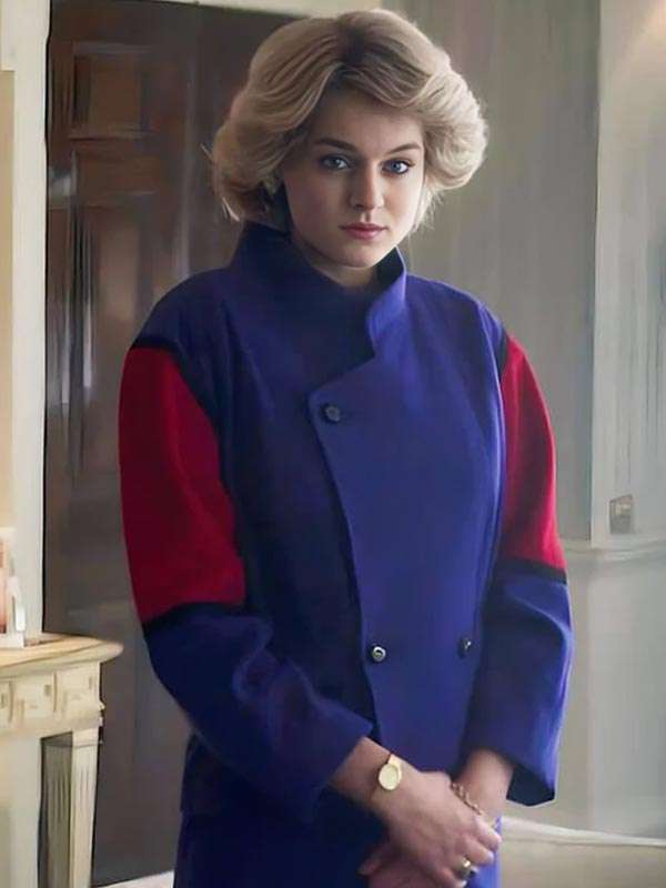 The Crown Lady Diana Red and Blue Coat