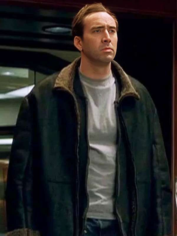 The Family Man 2000 Jack Campbell Black Shearling Jacket