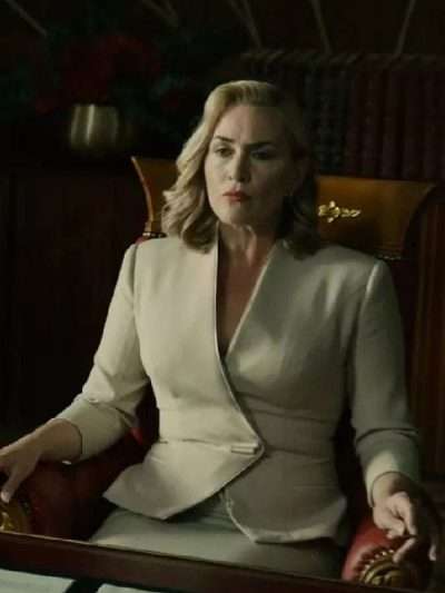 Kate Winslet The Regime White Blazer