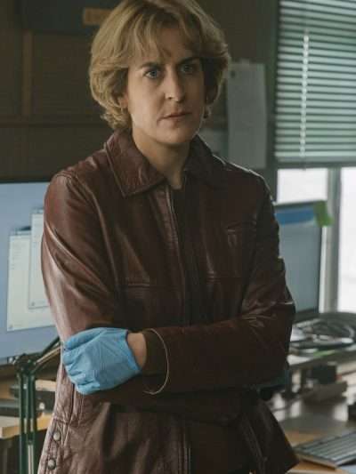 Aixa Villagran The Snow Girl Brown Leather Jacket