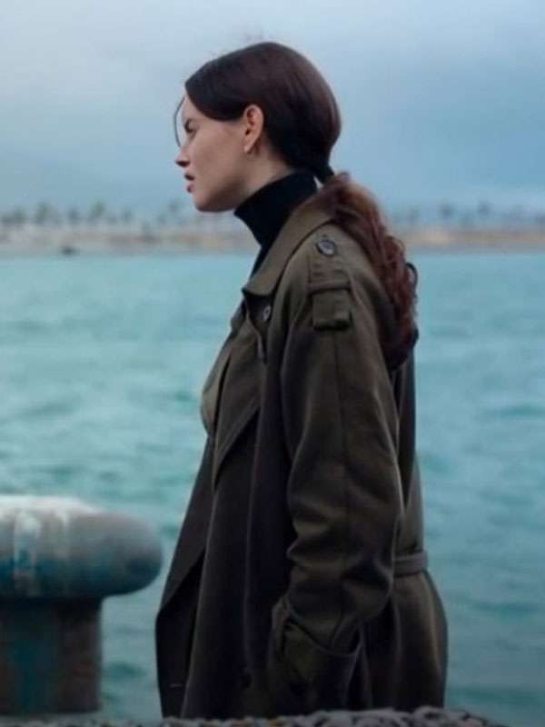 The Snow Girl S02 Milena Smit Green Trench Coat