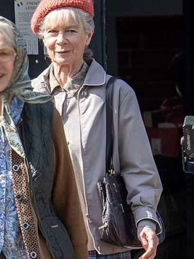 The Thursday Murder 2025 Celia Imrie Club Grey Cotton Jacket