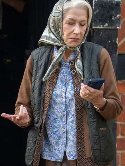 Helen Mirren The Thursday Murder Club Quilted Vest