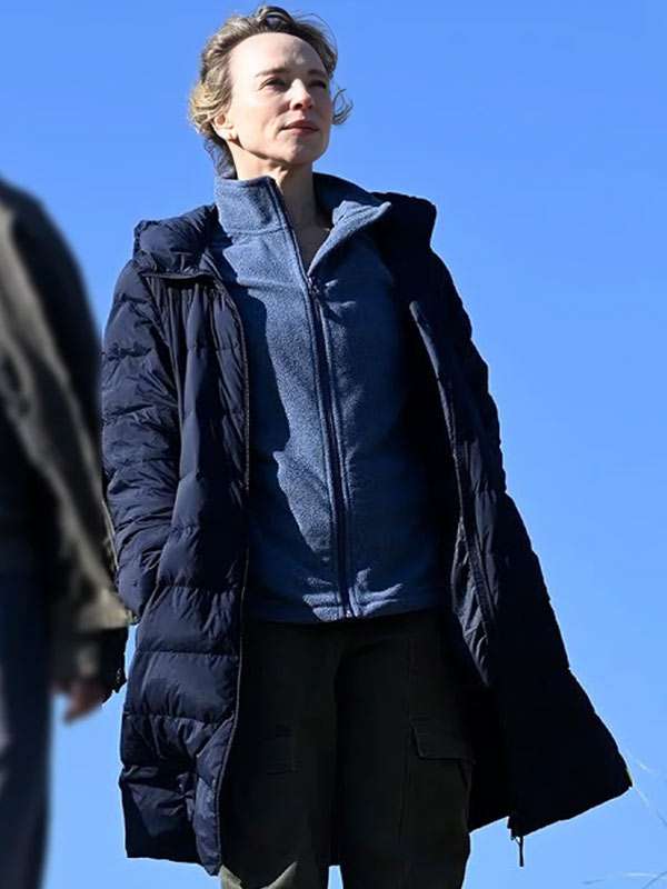 Susie Porter The Travellers 2025 Puffer Hooded Coat