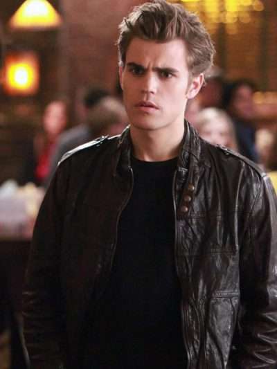 Stefan Salvatore The Vampire Diaries S01 Black Jacket