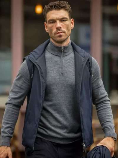 This City Is Ours S01 Michael Kavanagh Blue Hooded Vest