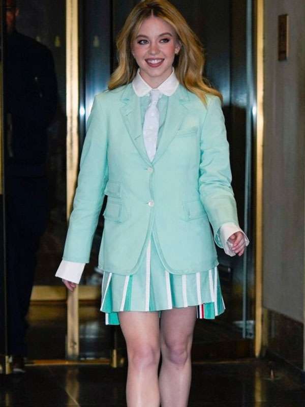 Today Show Sydney Sweeney Mint Green Blazer