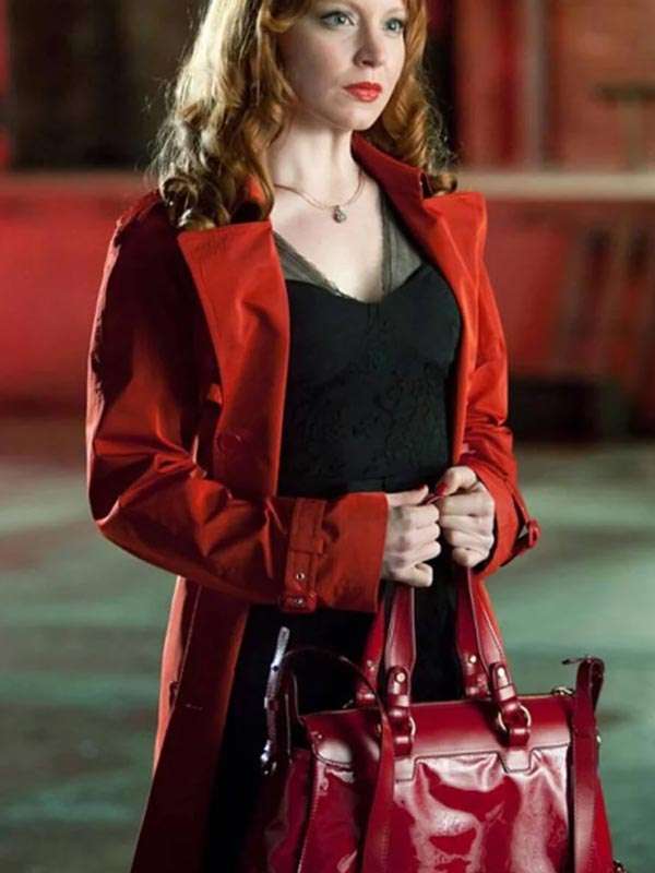 Jilly Kitzinger Torchwood Red Cotton Coat