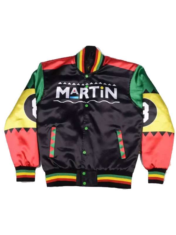 Unisex Martin 8 Ball Multicolor Varsity Jacket