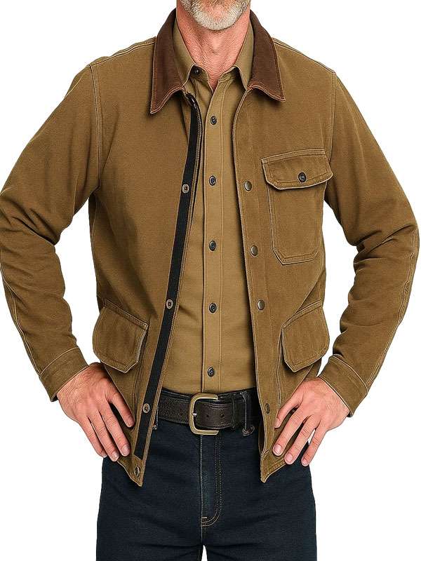 Untamed 2025 Eric Bana Brown Jacket