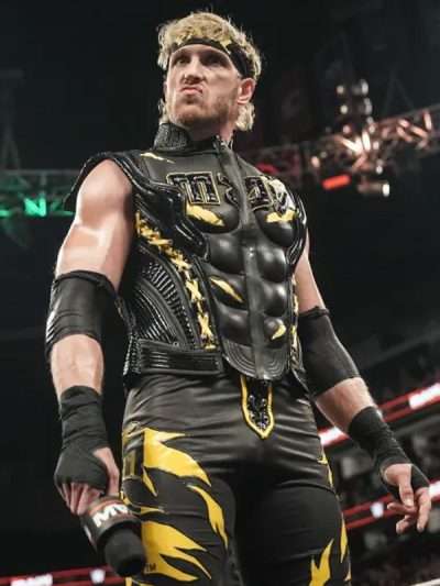 WWE RAW Monday Night 2025 Logan Paul Leather Vest