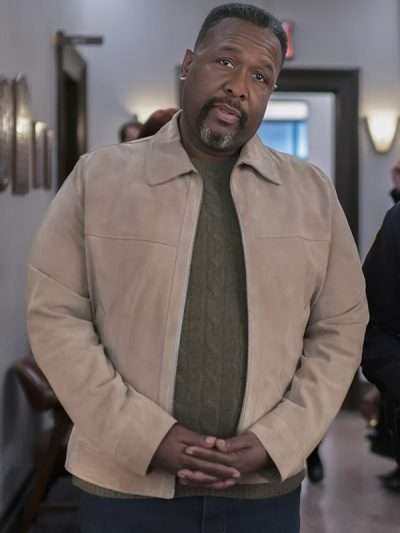 Elsbeth S02 Wendell Pierce Suede Leather Jacket