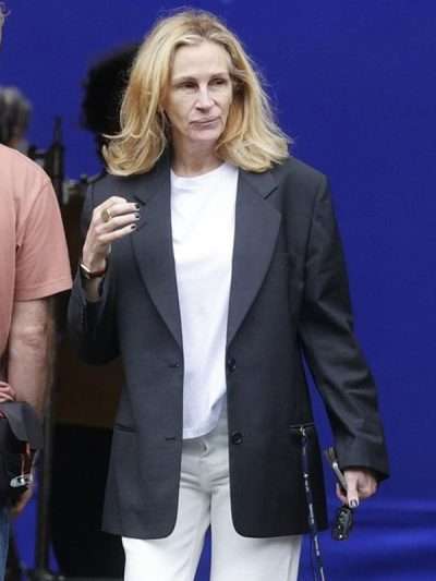 Julia Roberts After the Hunt Black Coat