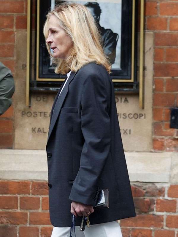 After the Hunt 2025 Julia Roberts Black Coat